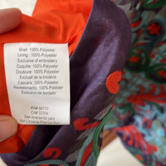 Pankaj & Nidhi Anthropologie Octave Dress Embroidered Purple Cocktail Boho Party - Picture 15 of 15